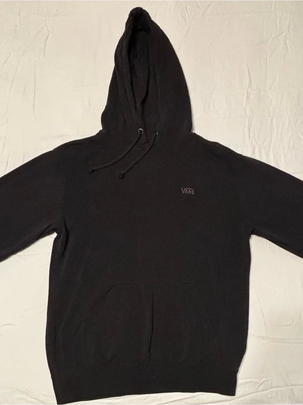 Vans Black Hooded Pullover with Subtle Logo